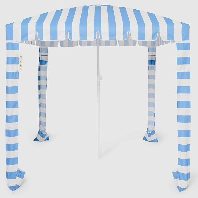 Beach Cabana | Le Weekend Mid Blue Cream | Amazon (US)