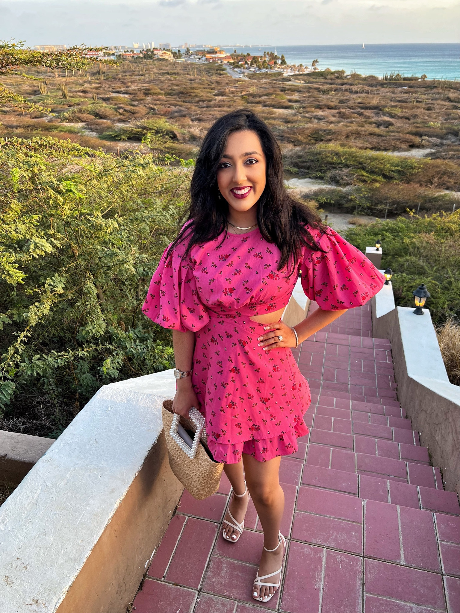 Island outfit summer dress cut out target vici bachelorette straw bag resort aruba

#LTKshoecrush #LTKSeasonal #LTKtravel