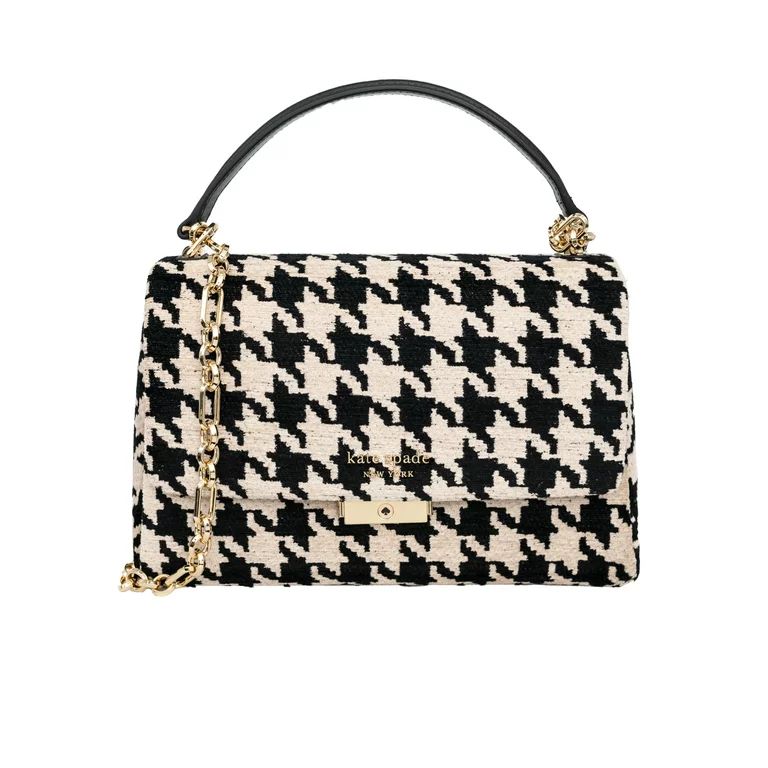 Kate Spade New York Women's Carlyle Houndstooth Medium Shoulder Handbag | Walmart (US)