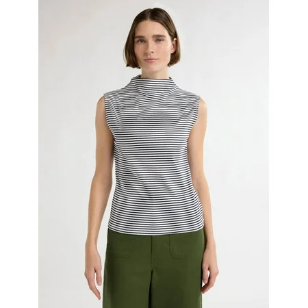 Free Assembly Women’s and Women s Plus Sleeveless Mock Neck Top  Sizes XS-4X | Walmart (US)