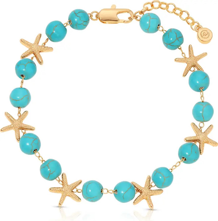 Starfish & Turquoise Anklet | Nordstrom