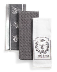 3pk Honey Bee Kitchen Towels | Marshalls