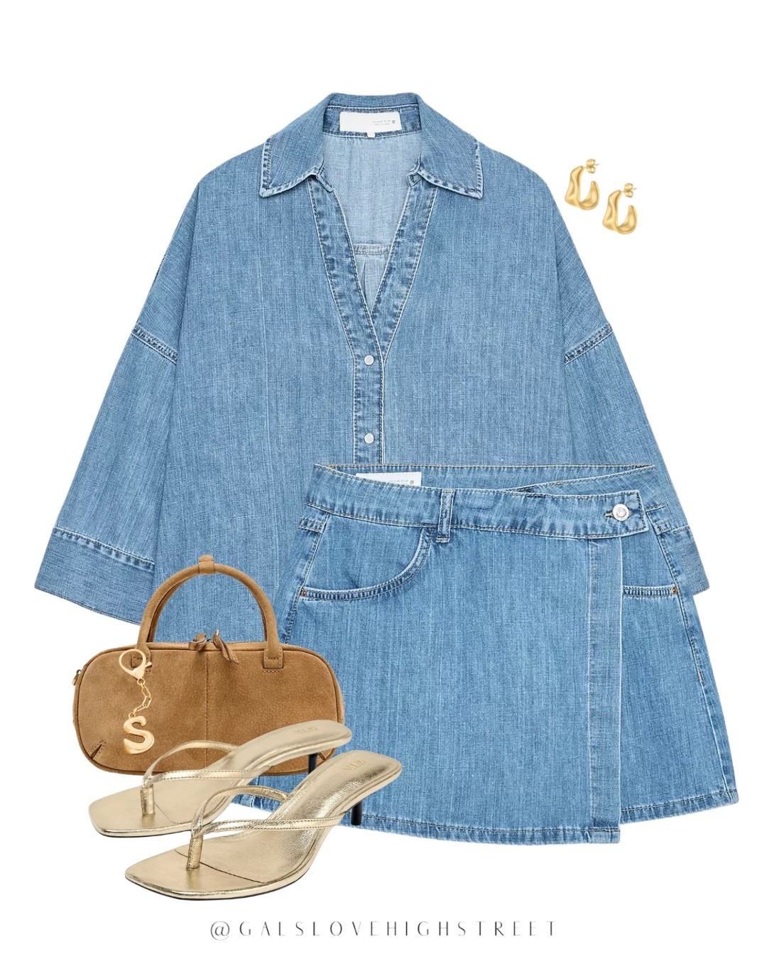 Night out, Zara uk, denim skirt and denim shirt, bottomless brunch outfit 

#LTKautumn #LTKsummer #LTKuk