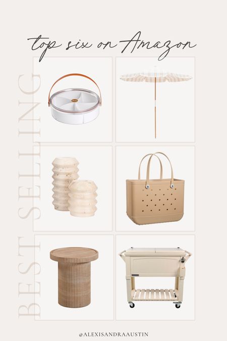 This week’s top six best selling items on Amazon!

Home finds, best sellers, spring refresh, patio style, pool faves, divided snack tray, travertine decor, candle holder, Bogg bag, pool bag, neutral style, fluted furniture, accent table, cooler, bar cart, found it on Amazon, home style, neutral decor, umbrella faves, summer style, shop the look!

#LTKSeasonal #LTKHome #LTKStyleTip