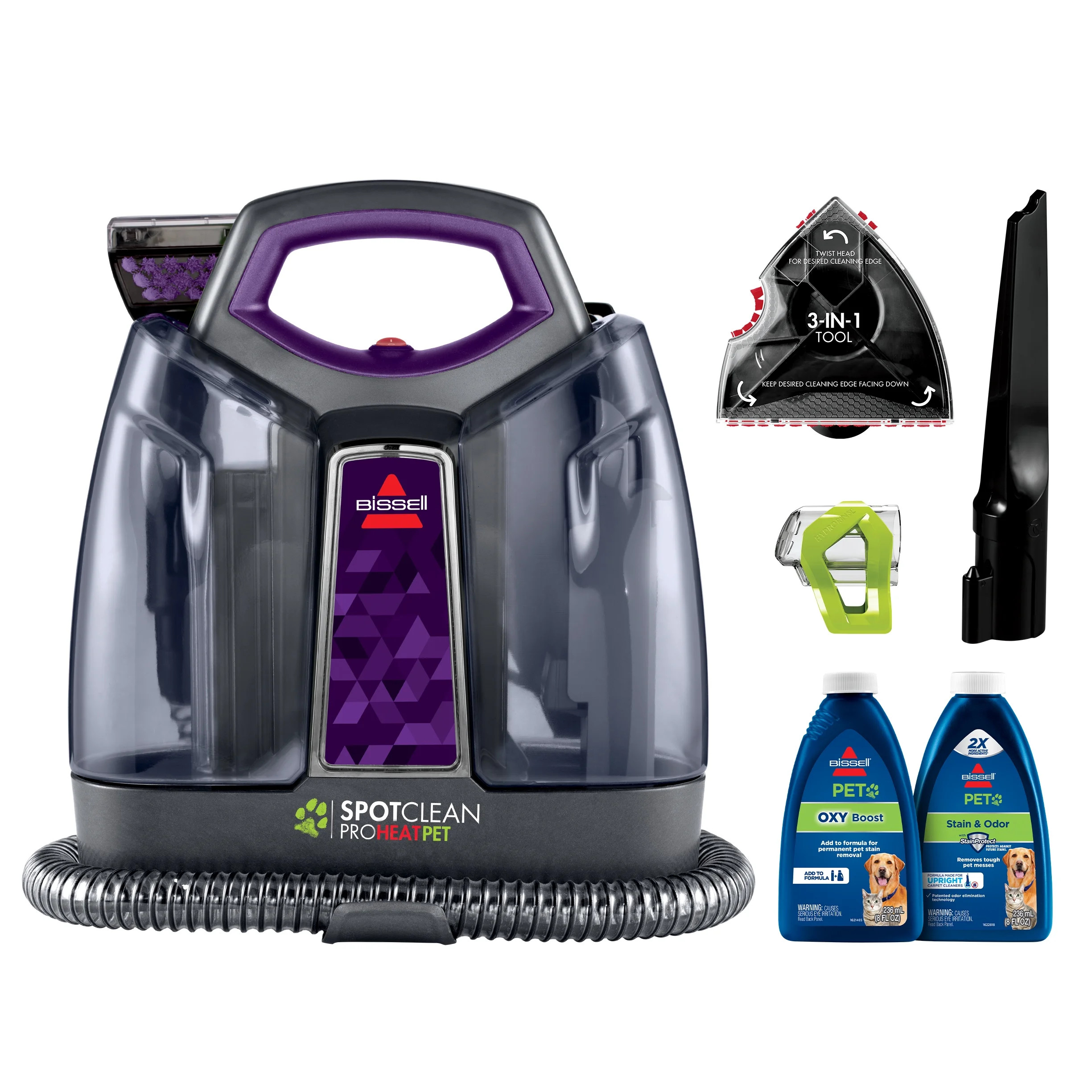 BISSELL® SpotClean ProHeat® Pet Portable Carpet, Upholstery & Car/Auto Cleaner 2513W | Walmart (US)
