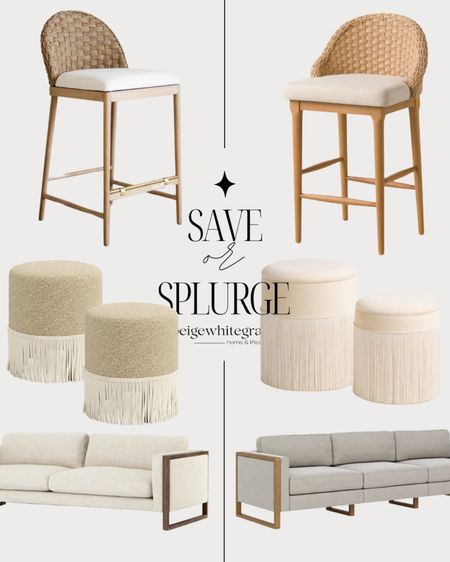 Get the designer look for less!! Found the look alike to some of my favorite counter stools! Also I’ve always loved these round ottomans with the tassels and the look alike is amazing!! My sofa now also has a look alike too. 

#LTKSeasonal #LTKstyletip #LTKhome