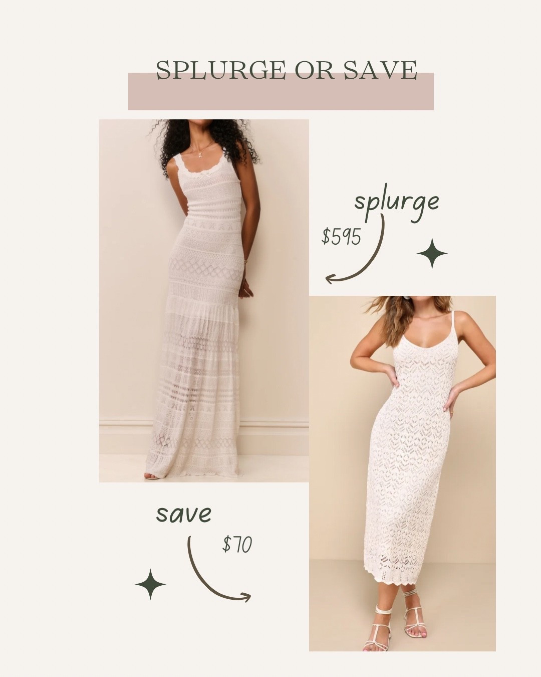 Splurge or Save ✨ check below for multiple save options! 