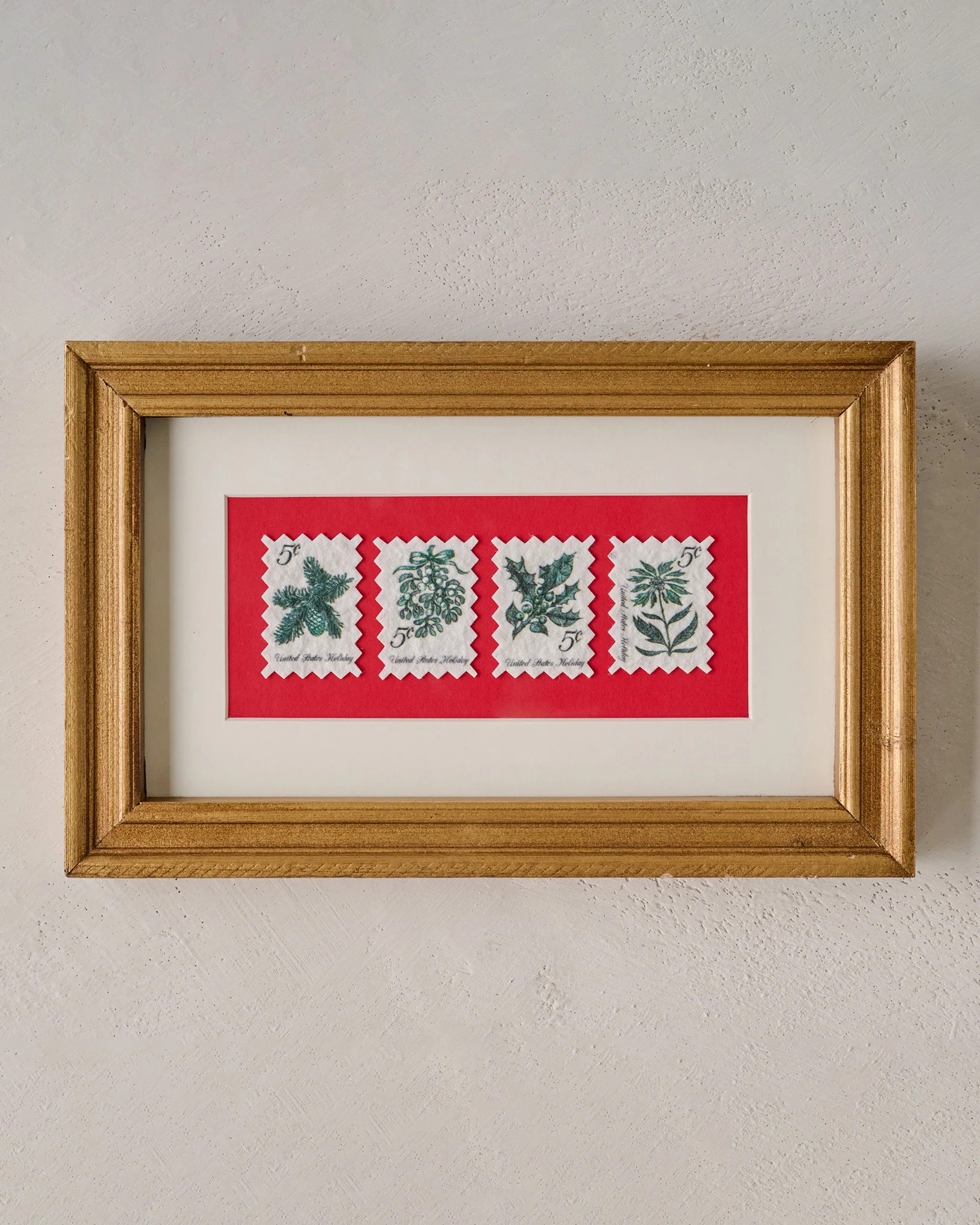 Yuletide Greetings Vintage Stamp Art | Magnolia