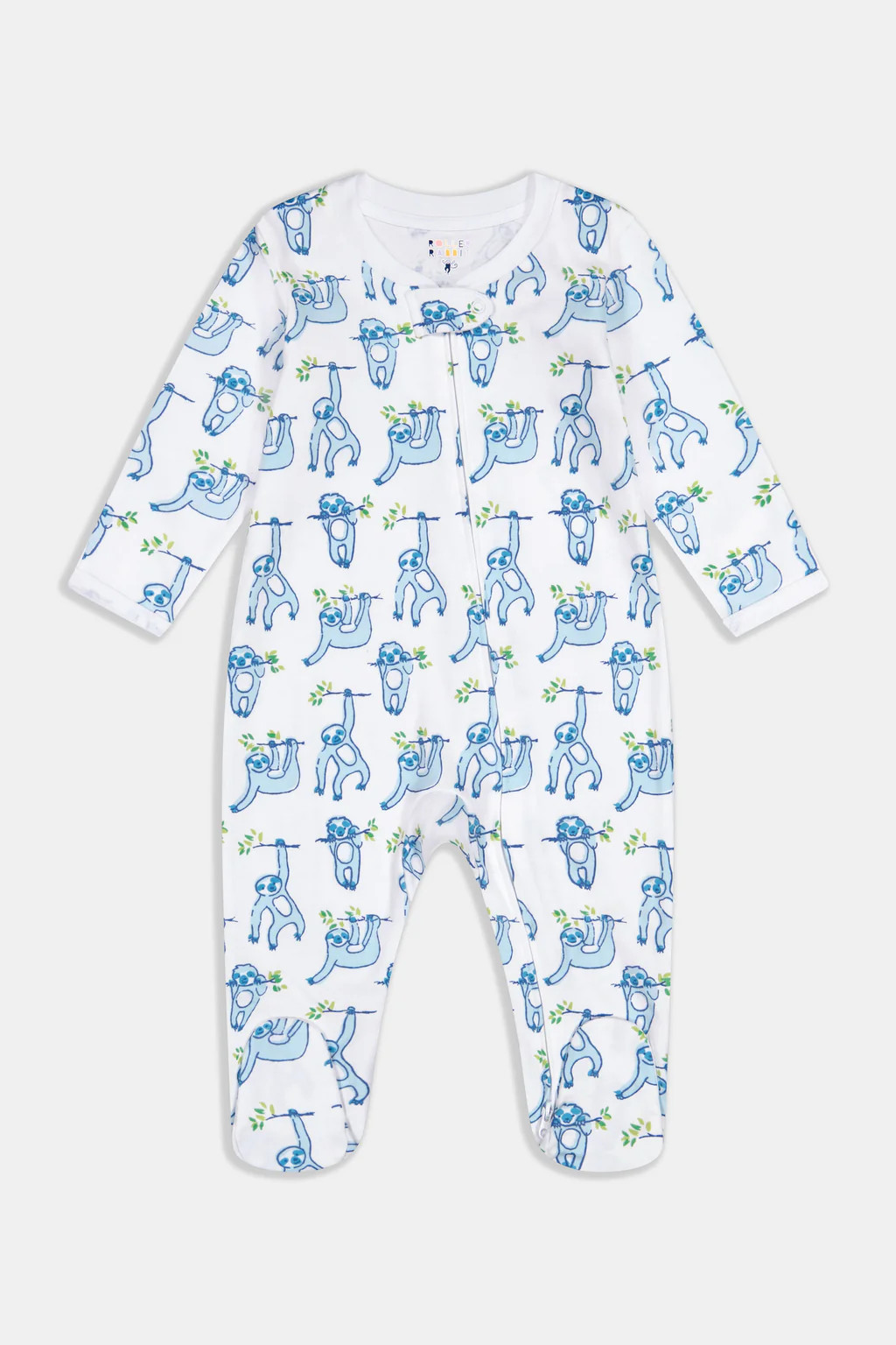 Infant Sleepy Sloth Zipper Footie | Roller Rabbit