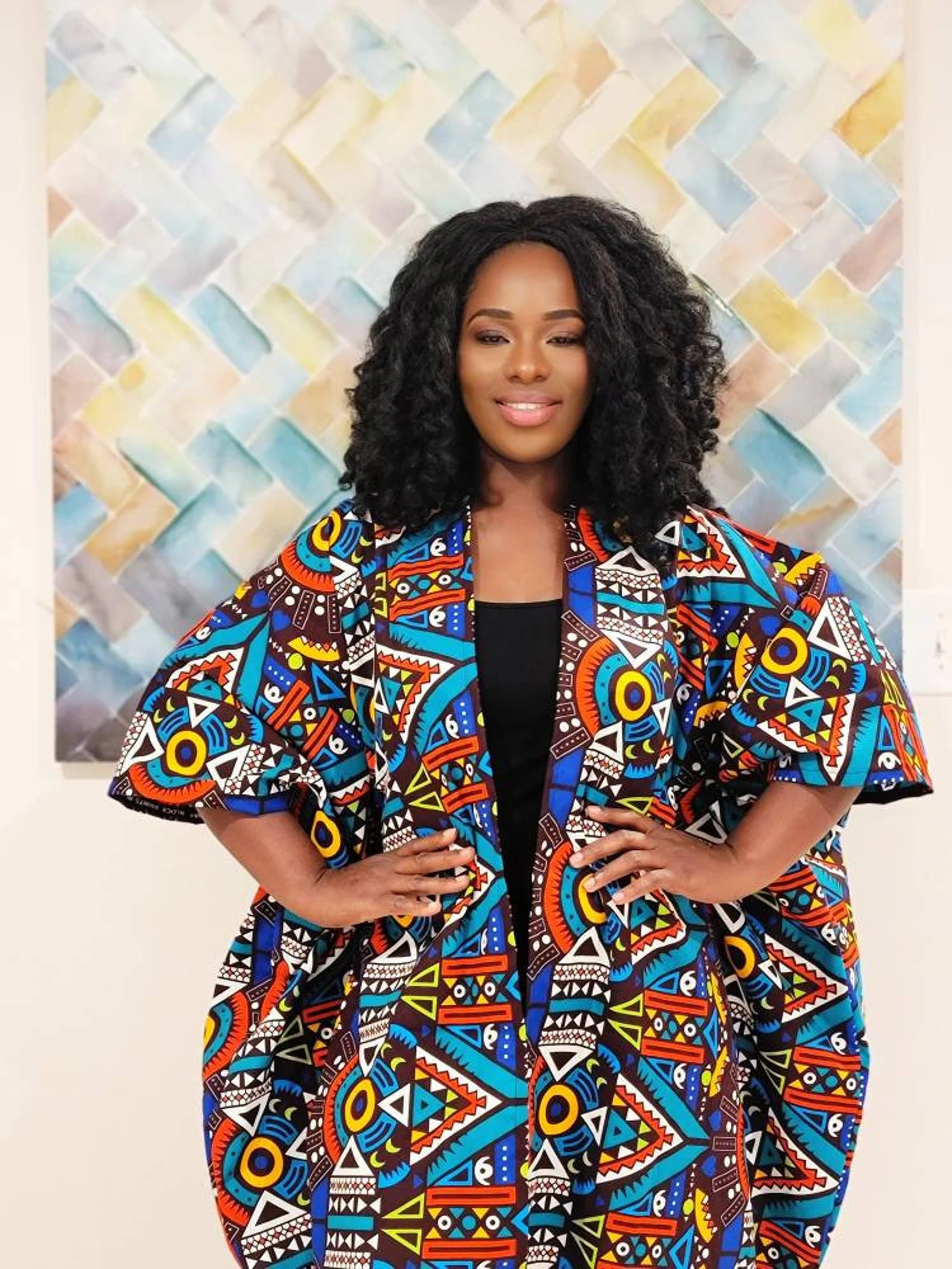 African Clothing For Women Plus Size | Multicolor Ankara Top | Oversized Kimono | Colorful Poncho... | Etsy (Global)