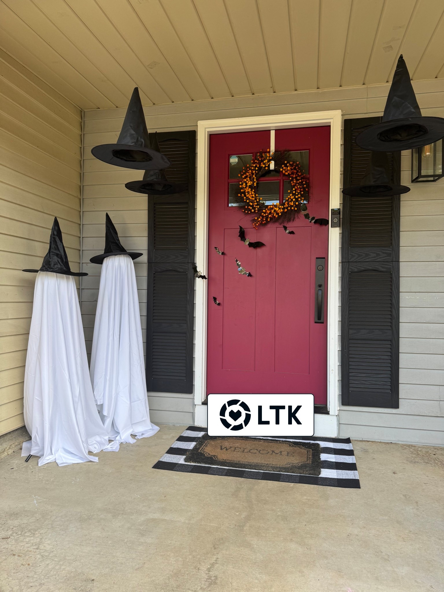 Ghost decorations for yard or porch. Lights are battery operated! 

#LTKHome #LTKHalloween #LTKSeasonal