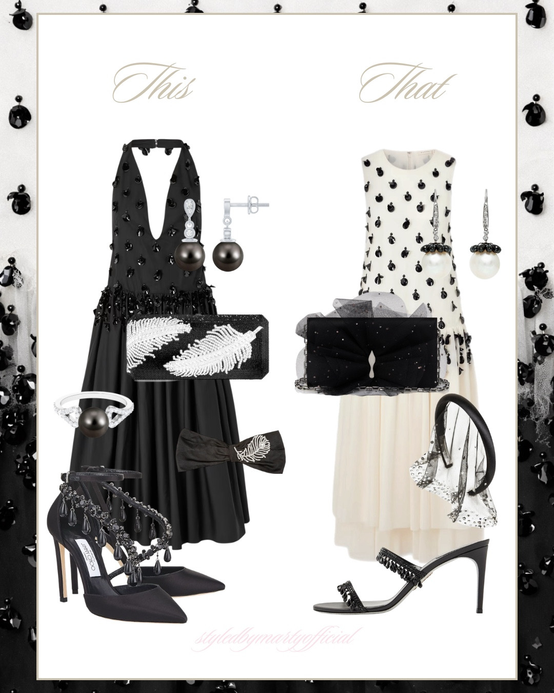 This or That?🖤🌹🤍✨

Elegant outfit, formal wear, occasion wear, occasion dress, black tie attire, black tie dress, black tie wedding guest dress, wedding guest dress, party dress, party outfit, luxury fashion, gala dress, gala outfit, gown dress, black gown, 

#LTKWedding #LTKOver40 #LTKootd