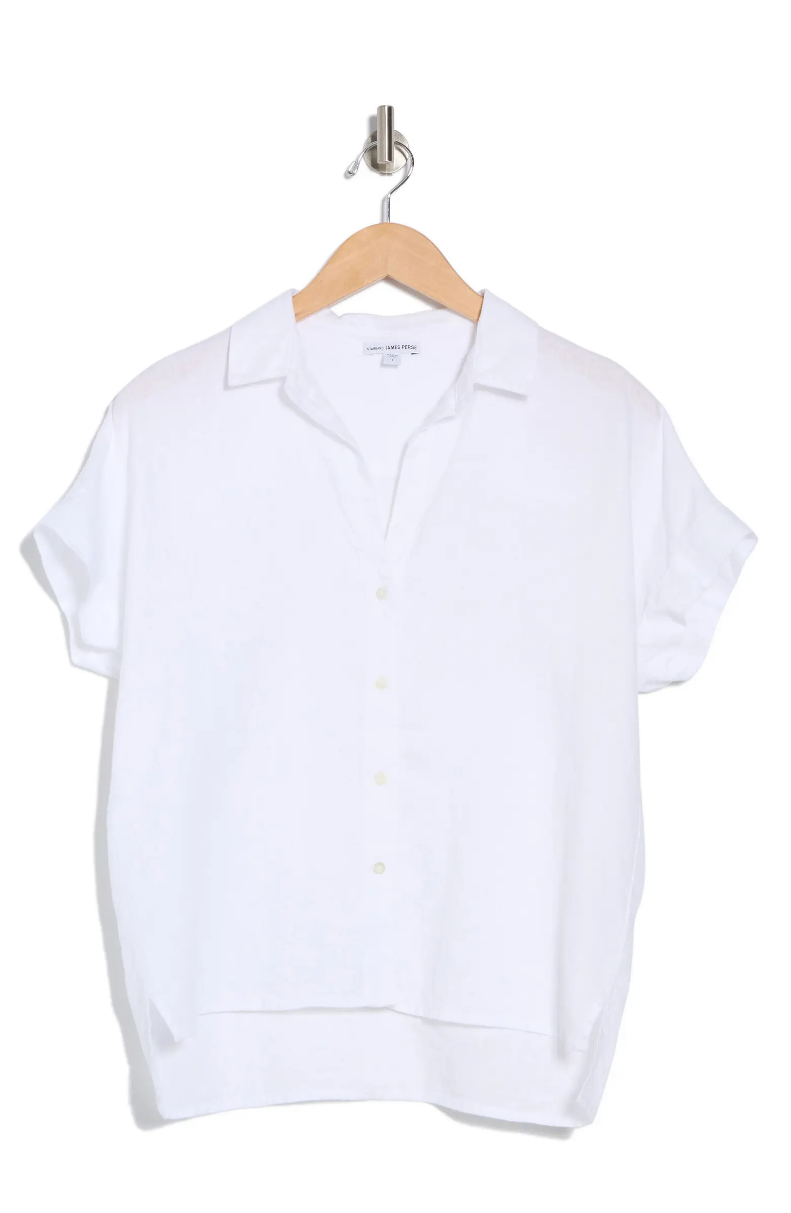 Short Sleeve Linen Button-Up Shirt | Nordstrom Rack