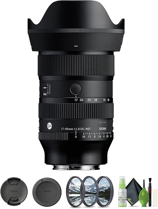Sigma 17-40mm f/1.8 DC Art Lens Sony E (214965) Bundle. The Ideal Lens for Professional Portraits... | Amazon (US)