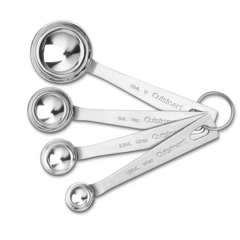 Stainless Steel Measuring Spoons (Set of 4) - Walmart.com | Walmart (US)