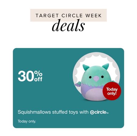 Target Circle Week 🎯 | 30% off Squishmallows - today only!

#LTKkids #LTKxTarget #LTKfamily