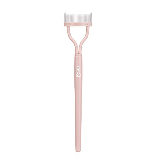 Eyelash Separator Eyelash Comb Lash Separator Tool MSQ Mascara Brush Eyelash Brush Separator Mascara Comb Arc Designed Mascara Applicator With Cover Naked Pink (1PCS) | Amazon (US)