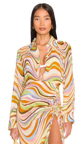 Paley Blouse in Nova Multi Swirl | Revolve Clothing (Global)