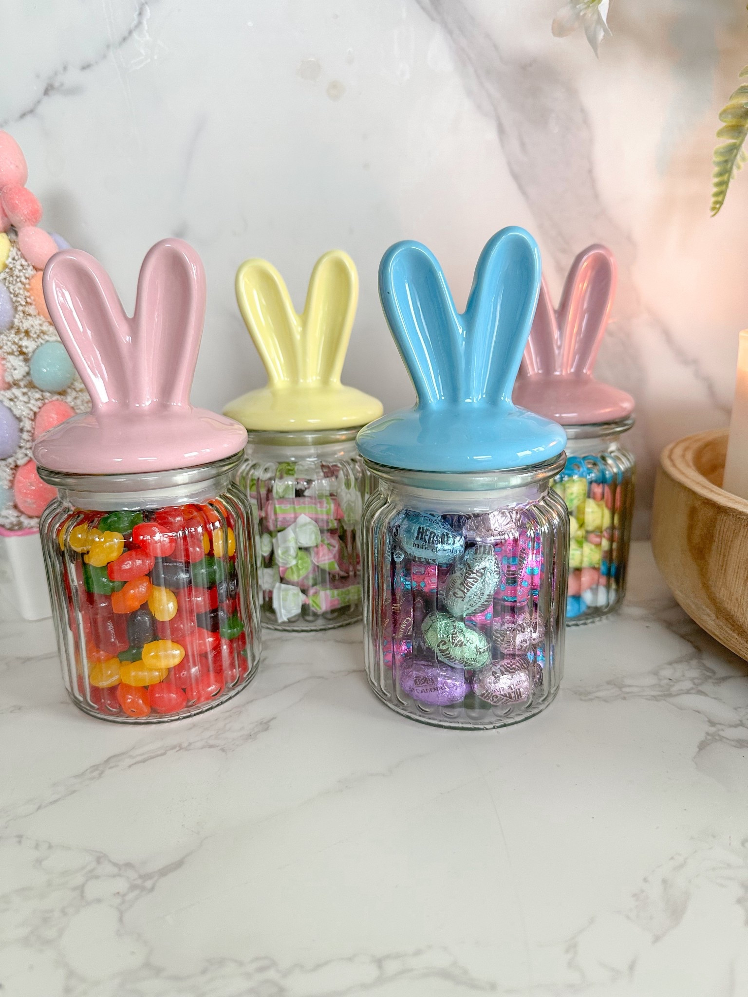 Easter candy jars