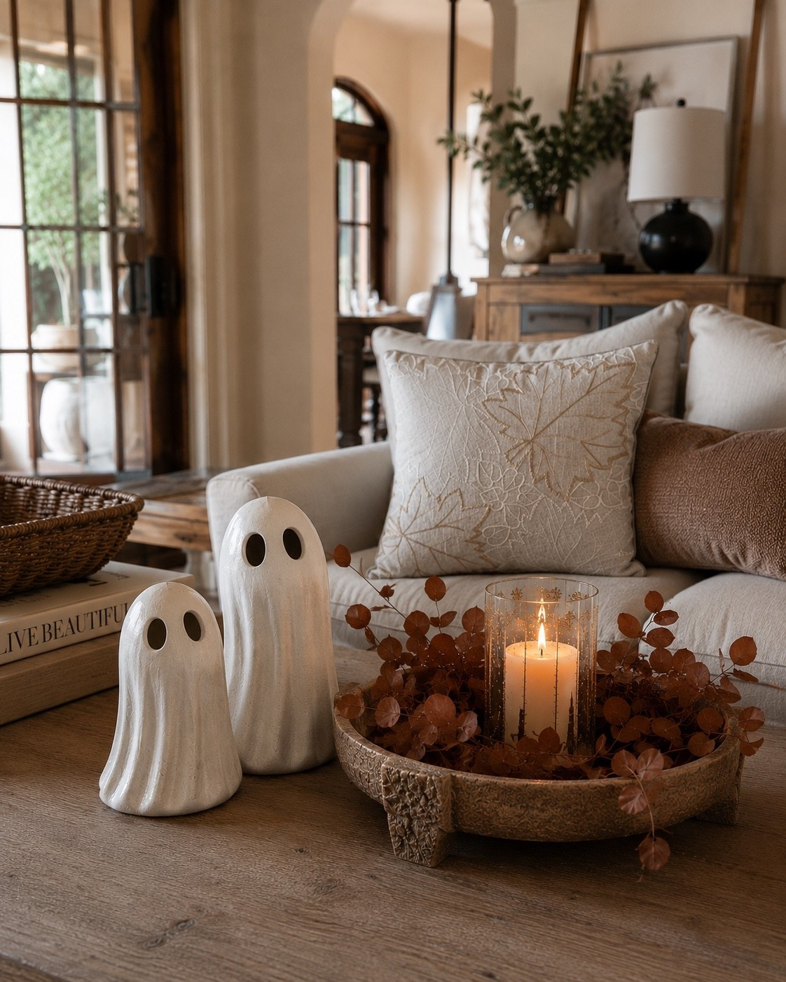 Cozy Falloween Coffee Table 🤍

A few thoughtfully layered pieces can completely transform your coffee table. I mixed warm textures, soft neutral tones, a candle, and a few subtle seasonal accents to create a look that feels cozy, collected, and timeless. Add a couple ghosts and you’re ready for the upcoming season. 

Follow @farmtotablecreations on Instagram for more home finds and styling inspiration.

#LTKHome #AmazonHome #CoffeeTableDecor #CozyHome #FallDecor

#LTKSeasonal #LTKHome