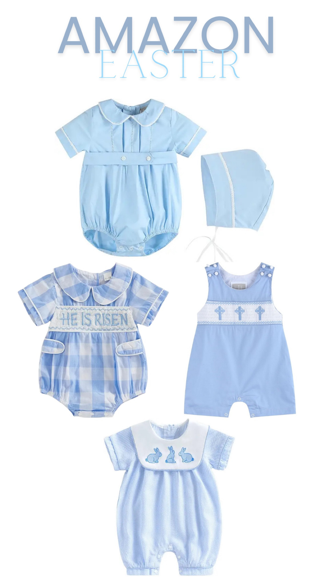 A few of my favorite Amazon baby boy Easter outfits! 

#LTKootd #LTKKids #LTKBaby