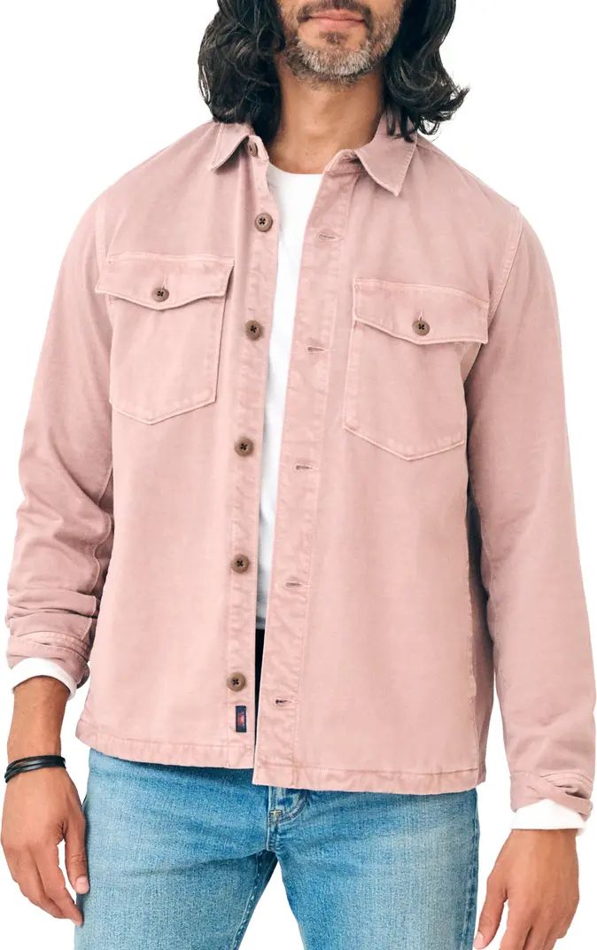 Faherty Jersey Denim Shirt Jacket | Nordstrom | Nordstrom