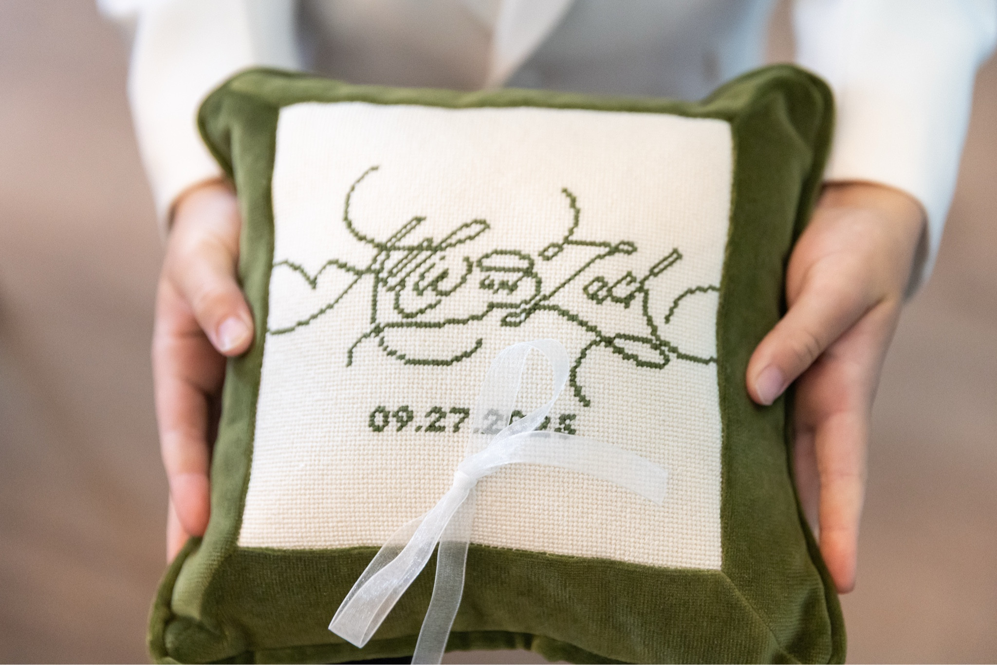 Needlepoint ring beater pillow idea! 

#LTKFindsUnder100 #LTKWedding