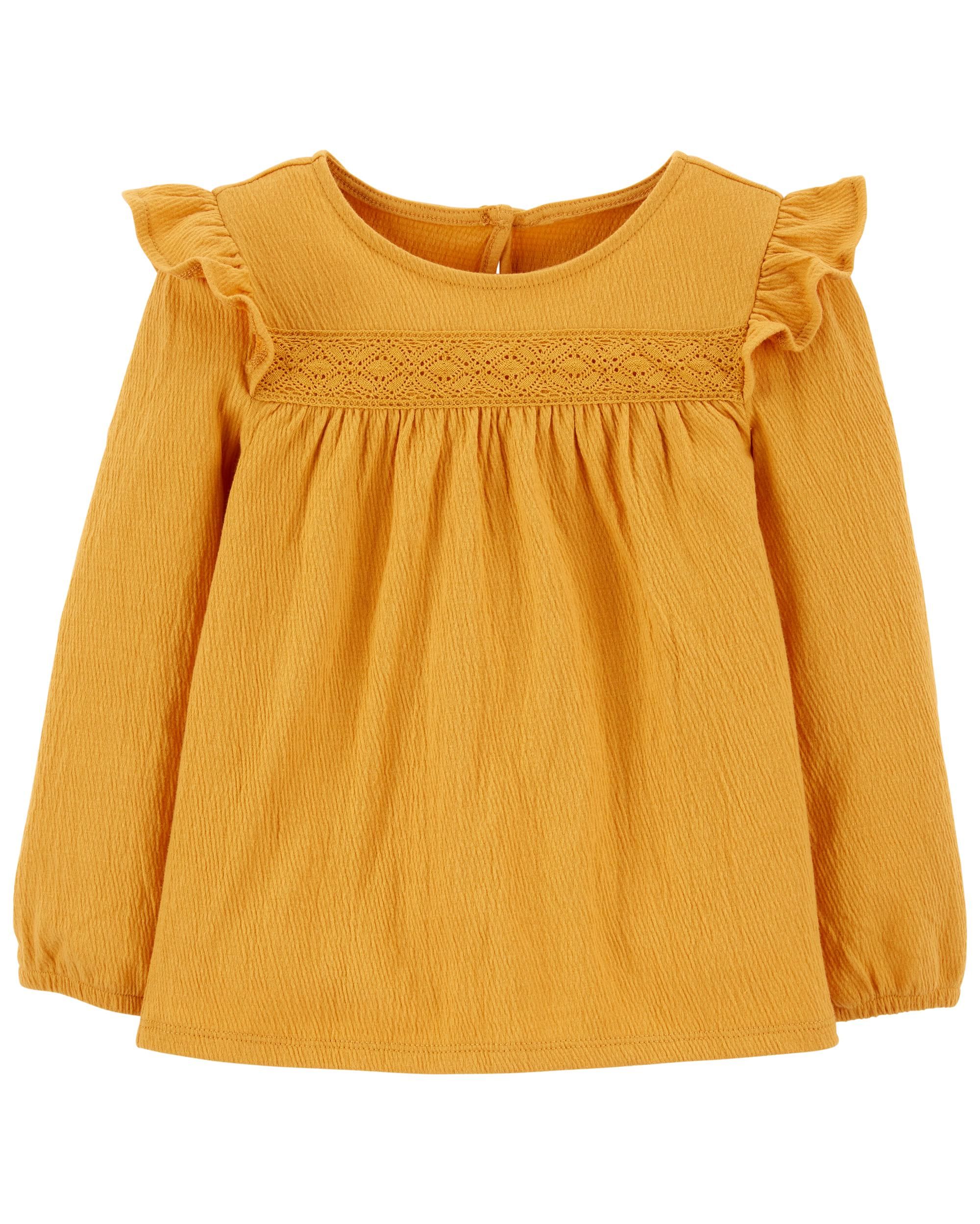 Lace Trim Ruffle Top | Carter's