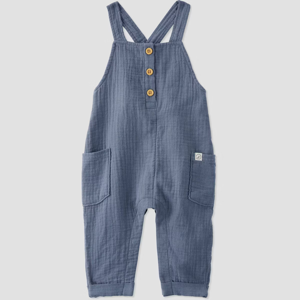Little Planet by Carter’s Organic Baby Coastal Overalls - Blue | Target