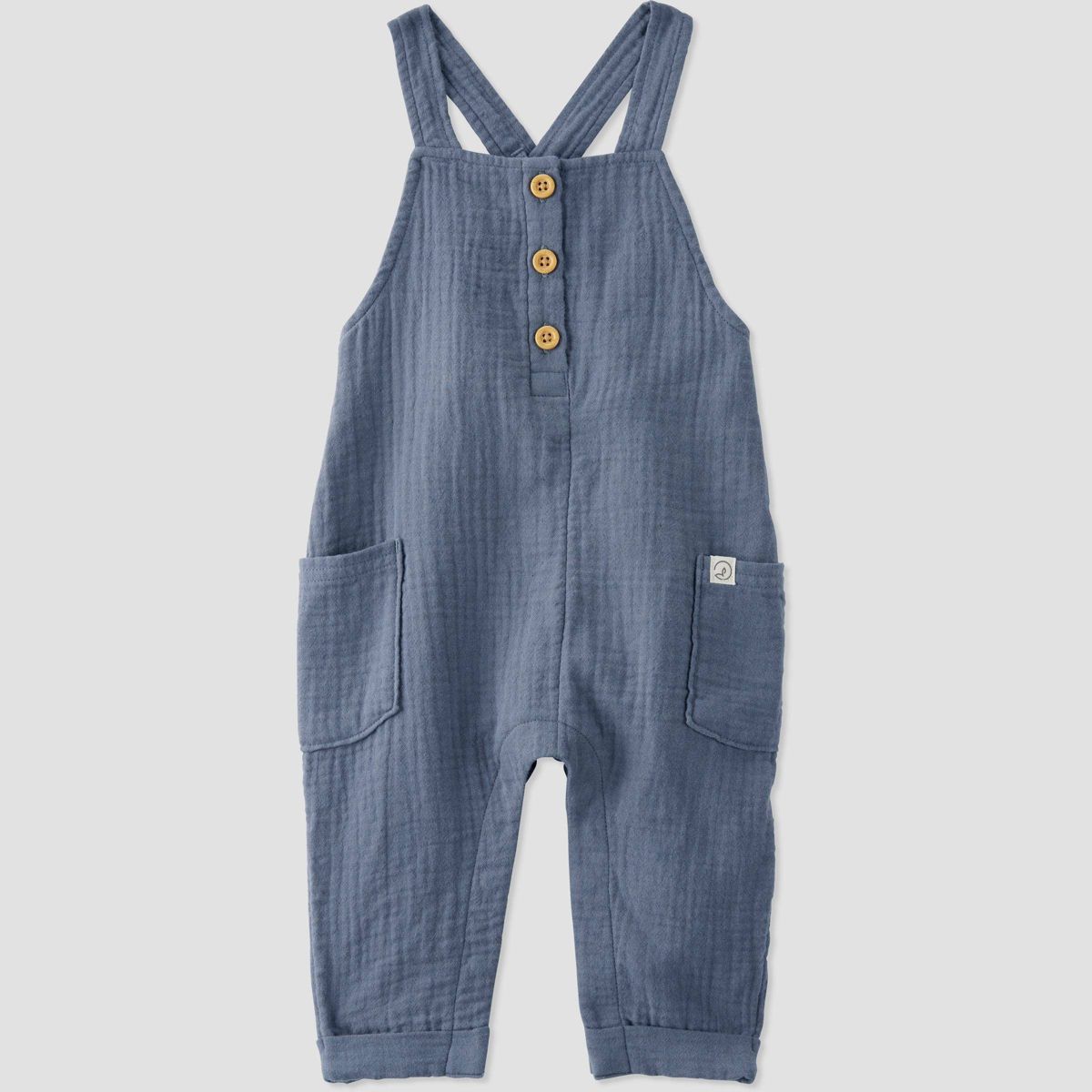 Little Planet by Carter’s Organic Baby Coastal Overalls - Blue | Target