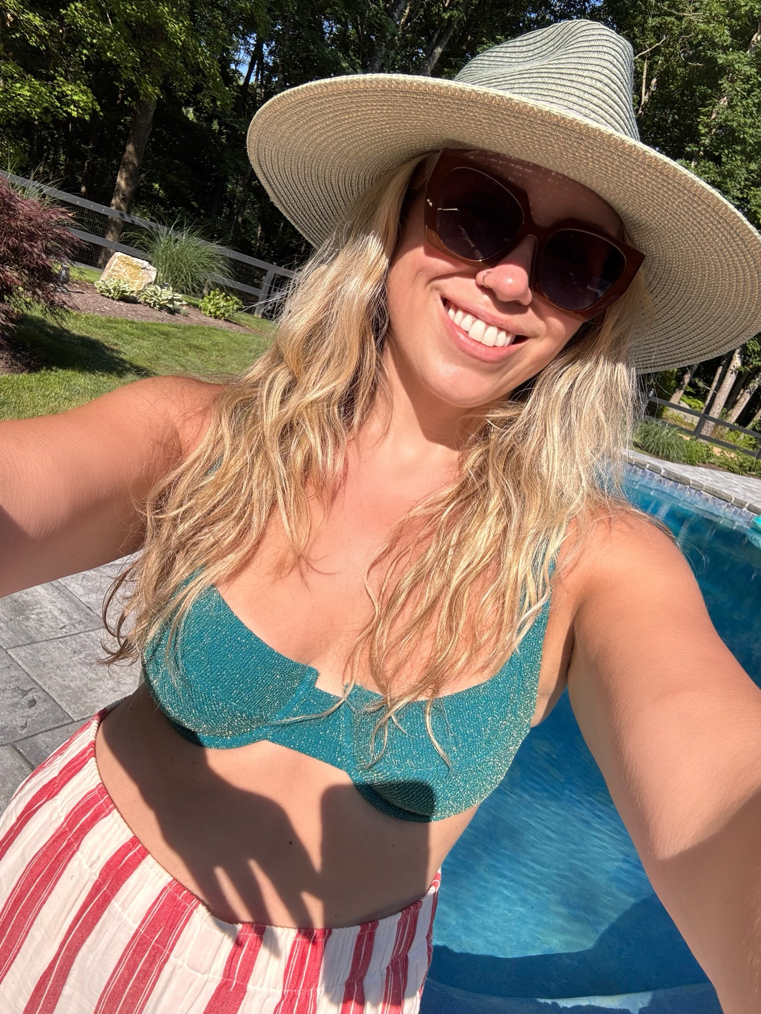 Vetchy swimsuit, wearing a large top & xl bottoms, beach vacation outfit

#LTKootd #LTKSwim #LTKMidsize