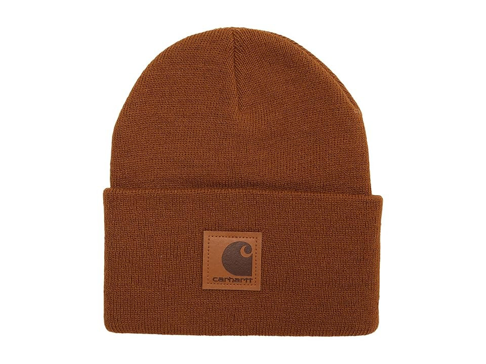 Carhartt Knit Men's Beanie Caps Carhartt Brown, Acrylic | Zappos