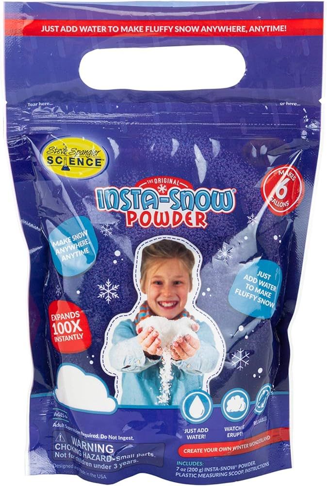 Steve Spangler Science-855550 Insta-Snow Powder, 7 oz – Fun Science Kits for Kids, Simple and S... | Amazon (US)
