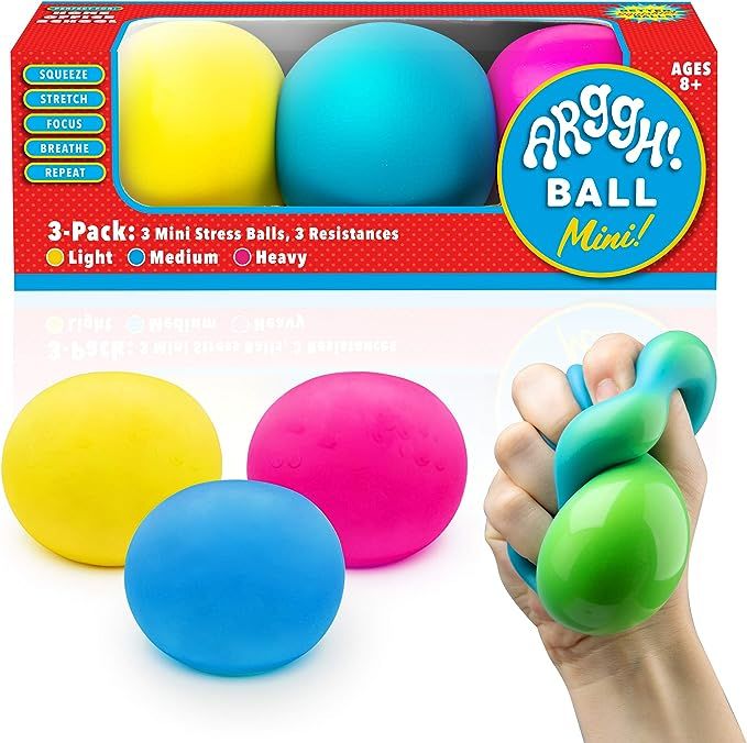 Power Your Fun Arggh Mini Stress Balls for Adults and Kids - 3pk Squishy Stress Balls with Light,... | Amazon (US)