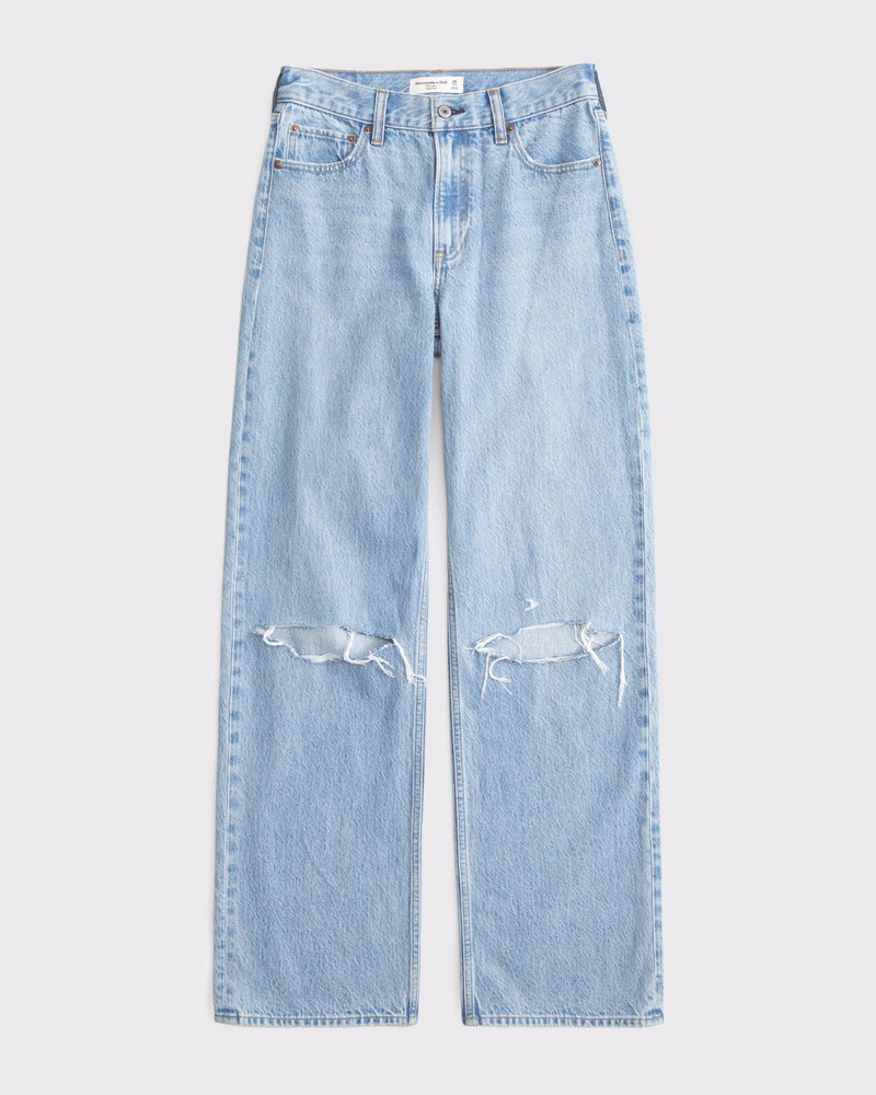 Women's High Rise Loose Jean | Women's Bottoms | Abercrombie.com | Abercrombie & Fitch (US)