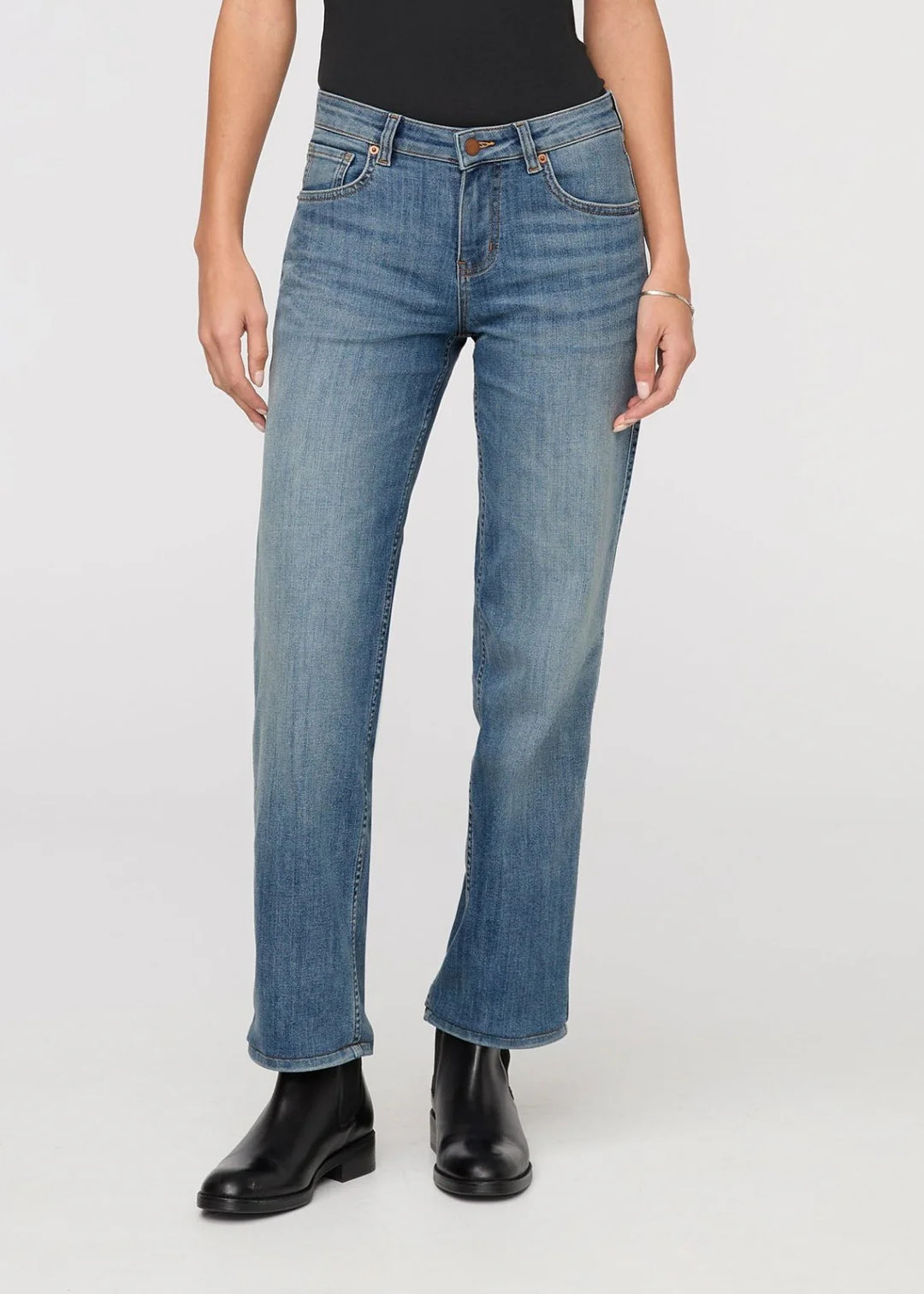 Performance Denim Mid Rise Straight | DUER