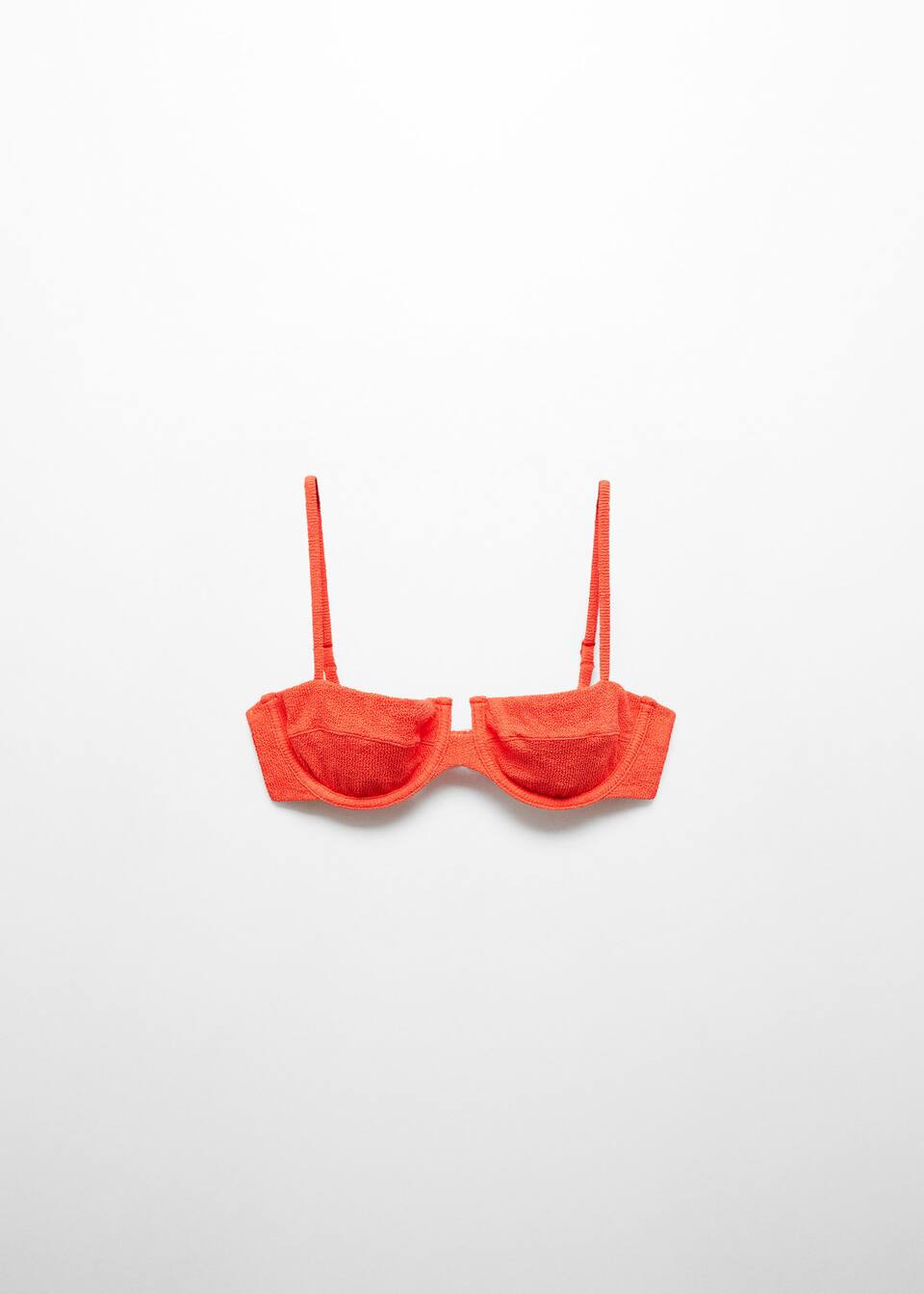 Underwired bikini top -  Women | Mango USA | MANGO (US)