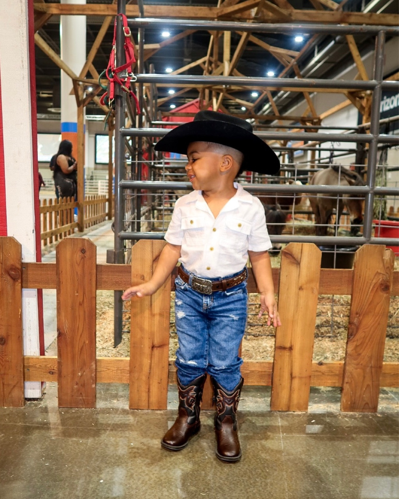 Kids cowboy store hat and boots