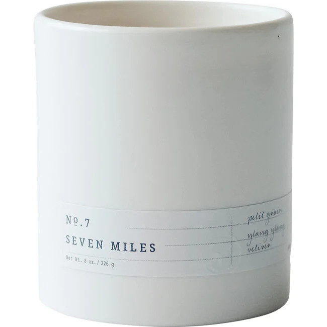Aerangis | No. 7 Seven Miles Candle (Cream) | Maisonette | Maisonette