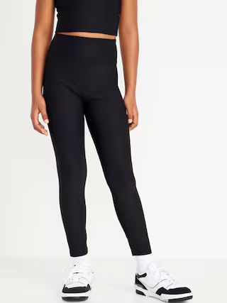 High-Waisted PowerSoft 7/8-Length Performance Leggings for Girls | Old Navy | Old Navy (US)
