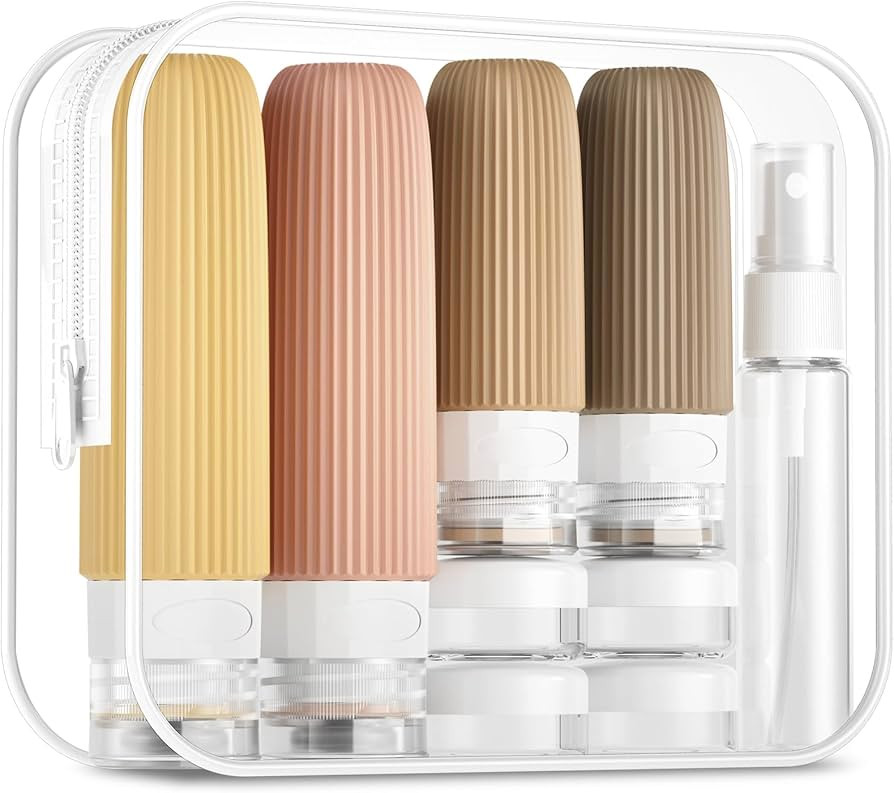 Amazon.com: Mrsdry 16 Pack Travel Bottles Set, TSA Approved Leak Proof Silicone Squeezable Contai... | Amazon (US)