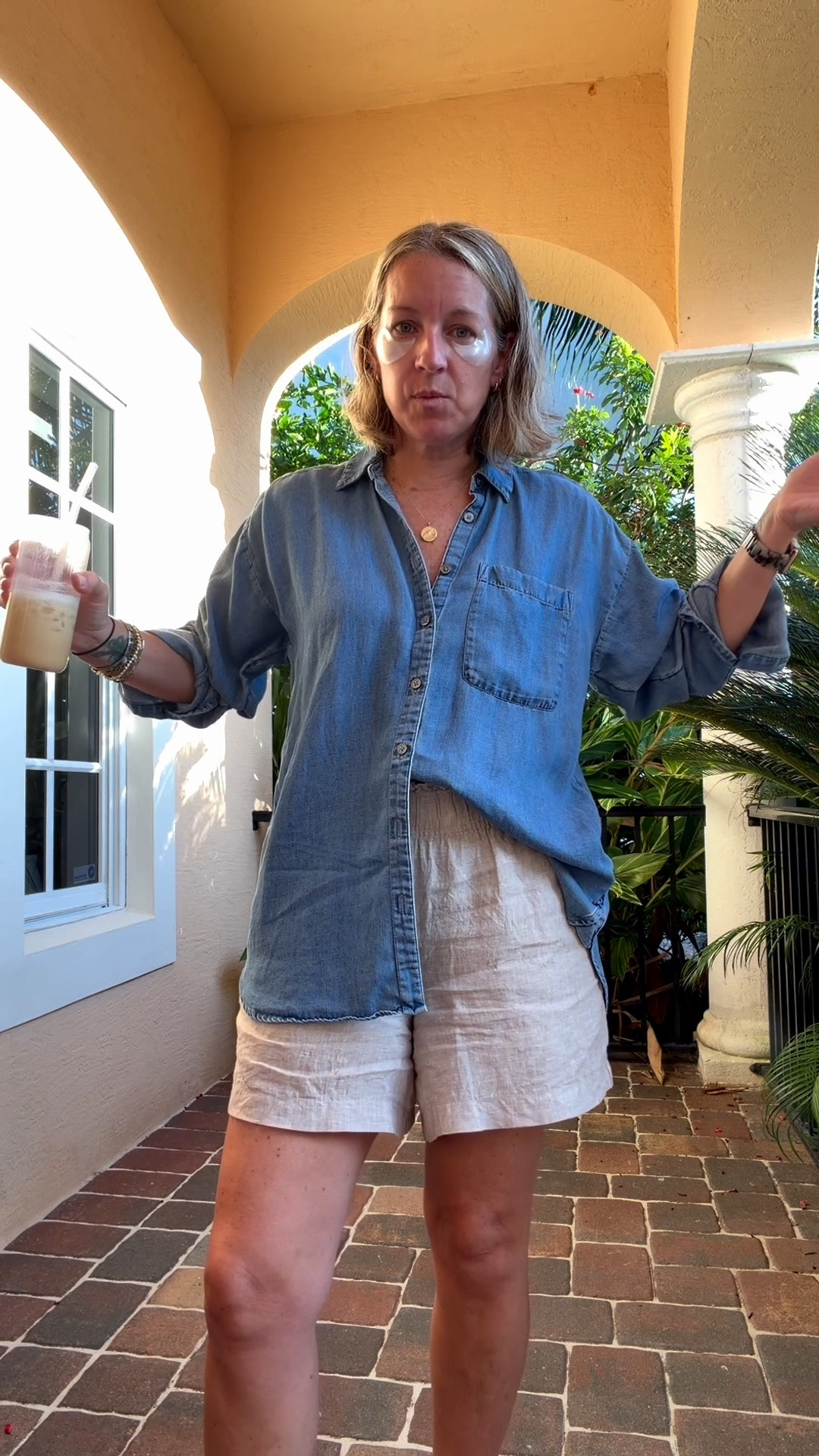 Medium top and shorts. Bus stop and WFH filming day outfit.

#LTKootd #LTKdayinmylife #LTKmorningroutine
