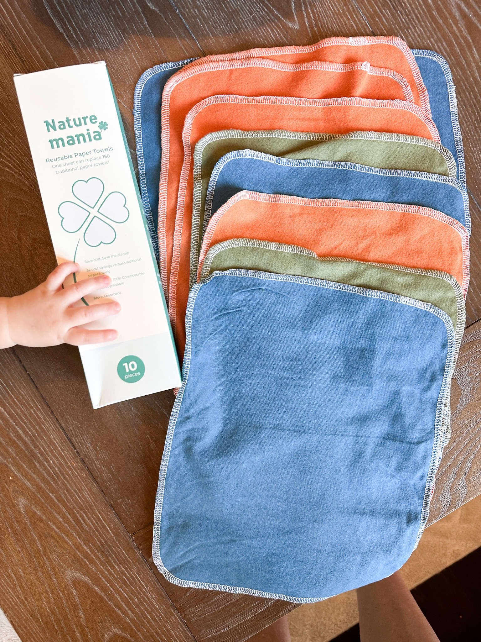 Easy kitchen clean-up with these eco-friendly washable paper towels, 10- pack.

Great quality and last through multiple washes. One sheet replaces 150 traditional paper towels.

Eco-friendly - earth-friendly towels - save the planet - absorbent towels - washable cloth towels

#LTKxPrimeDay #LTKFind #LTKhome