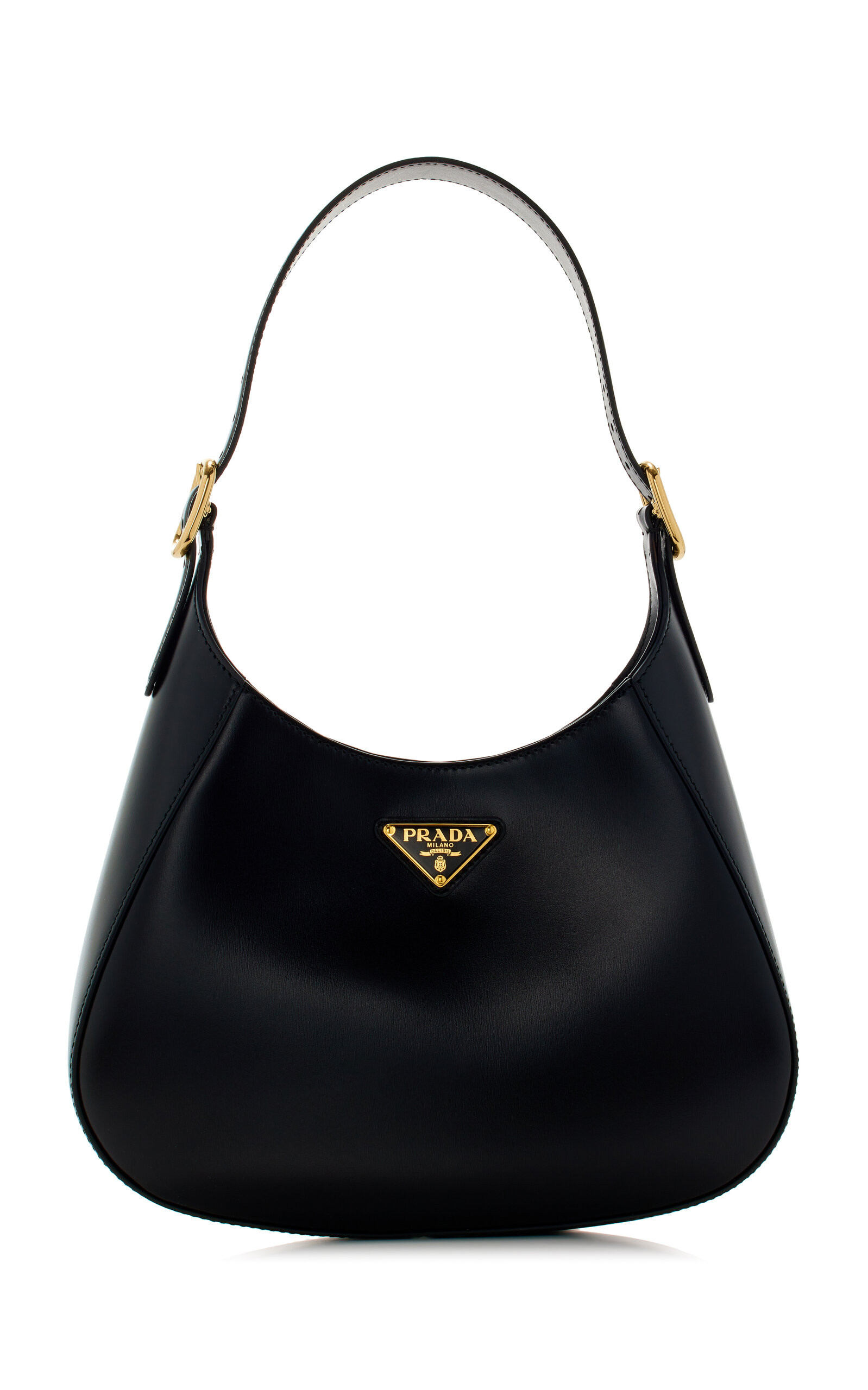 Prada - Leather Shoulder Bag - Black - OS - Moda Operandi | Moda Operandi (Global)