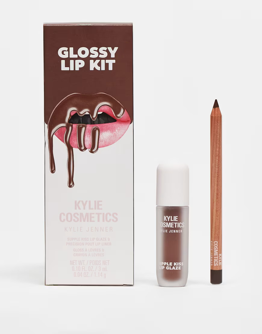 Kylie Cosmetics Glossy Lip Kit - Espresso-Brown | ASOS (Global)