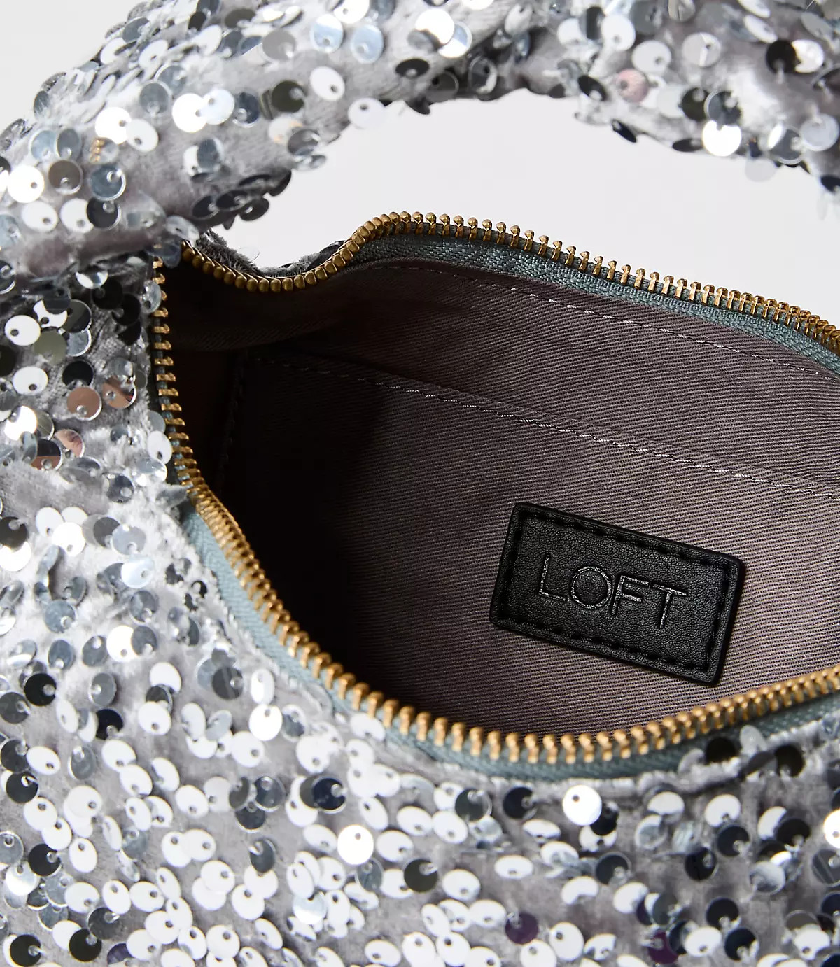 Sequin Hobo Bag | LOFT