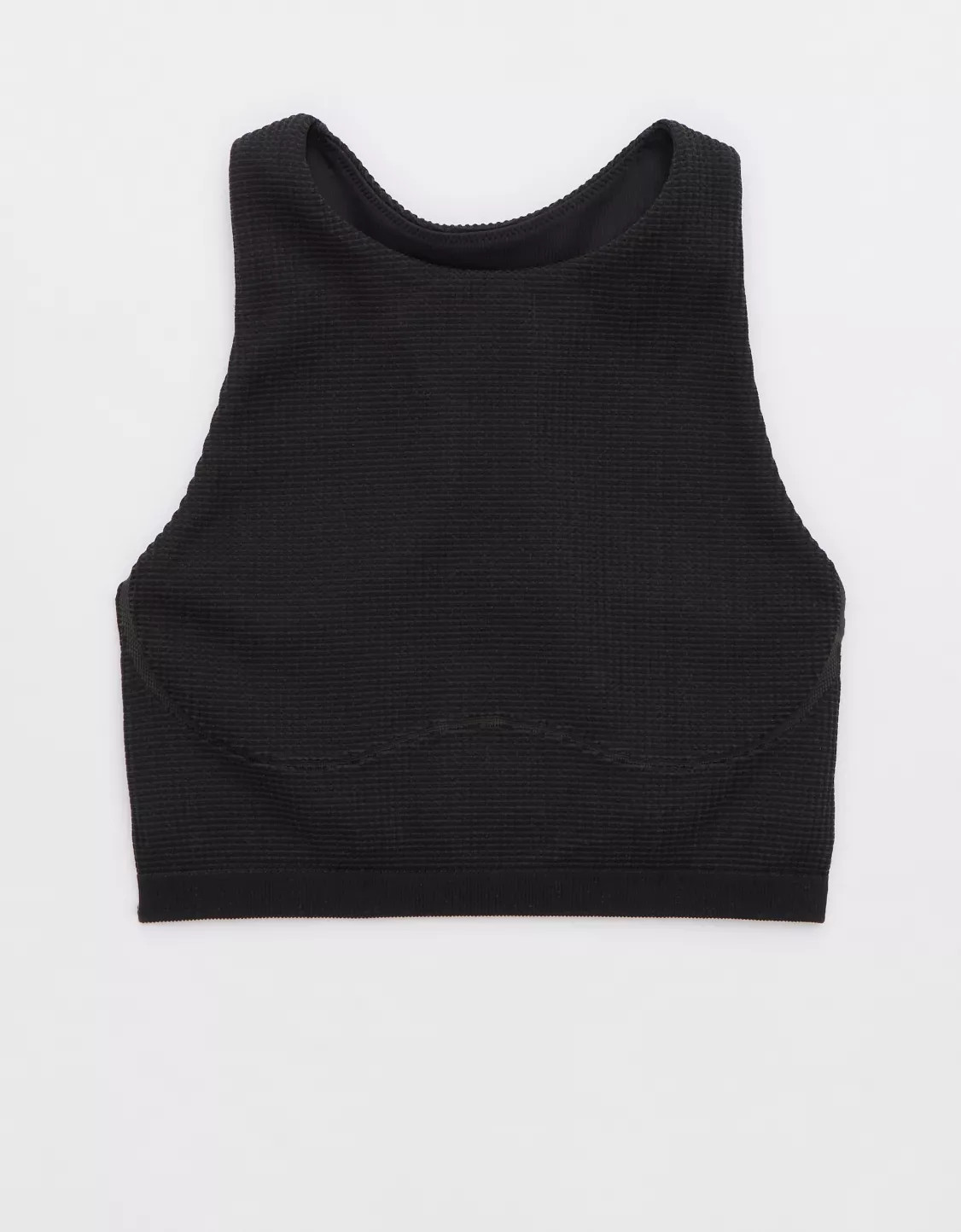 OFFLINE By Aerie Seamless Waffle High Neck Sports Bra | Aerie