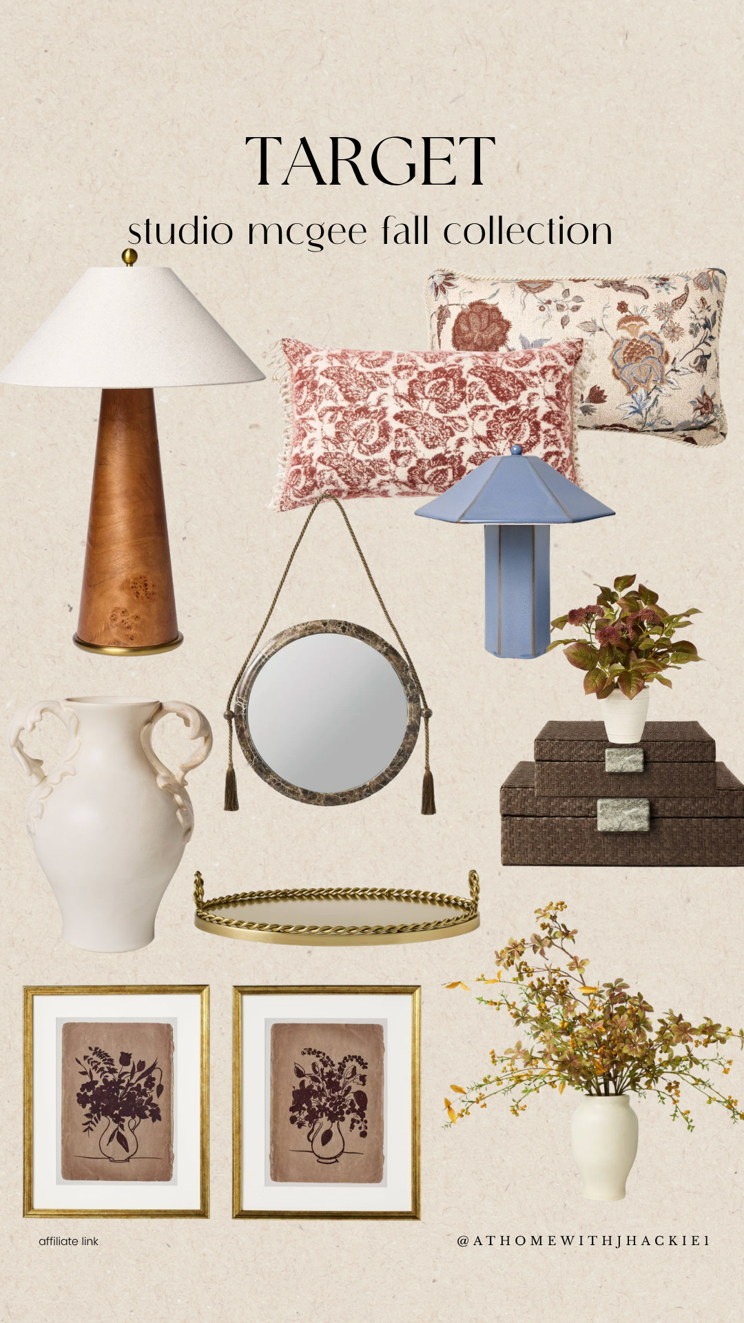 Target home decor, studio mcgee target, studio mcgee collection, target fall decor, fall home decor, decorative pillows, accent lighting, burl wood lamp, floral throw pillows, vintage inspired decor, brass tray decor, decorative mirror, woven storage boxes, ceramic vase, framed botanical art, autumn home styling, cozy home decor, organic modern style, neutral home decor, affordable home decor, target finds, designer look for less, fall decorating ideas, home decor inspiration, seasonal decor

#LTKSeasonal #LTKHome