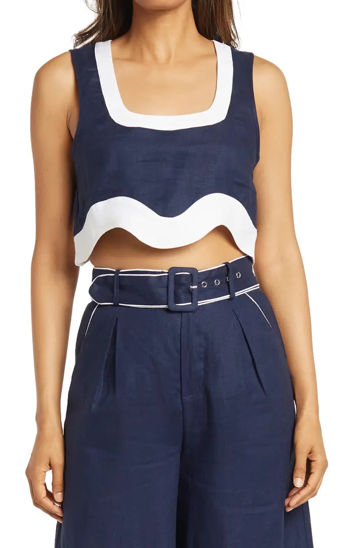 STAUD Livia Sleeveless Crop Top | Nordstrom | Nordstrom