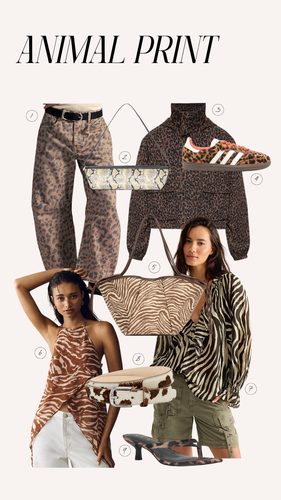 Some of my favorite animal print styles right now! 

 